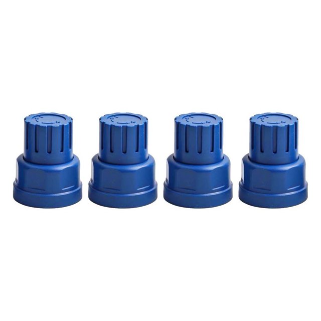Accesorios de interruptor de colector de calefacción por suelo radiante con mango azul de 4 piezas para un fácil control