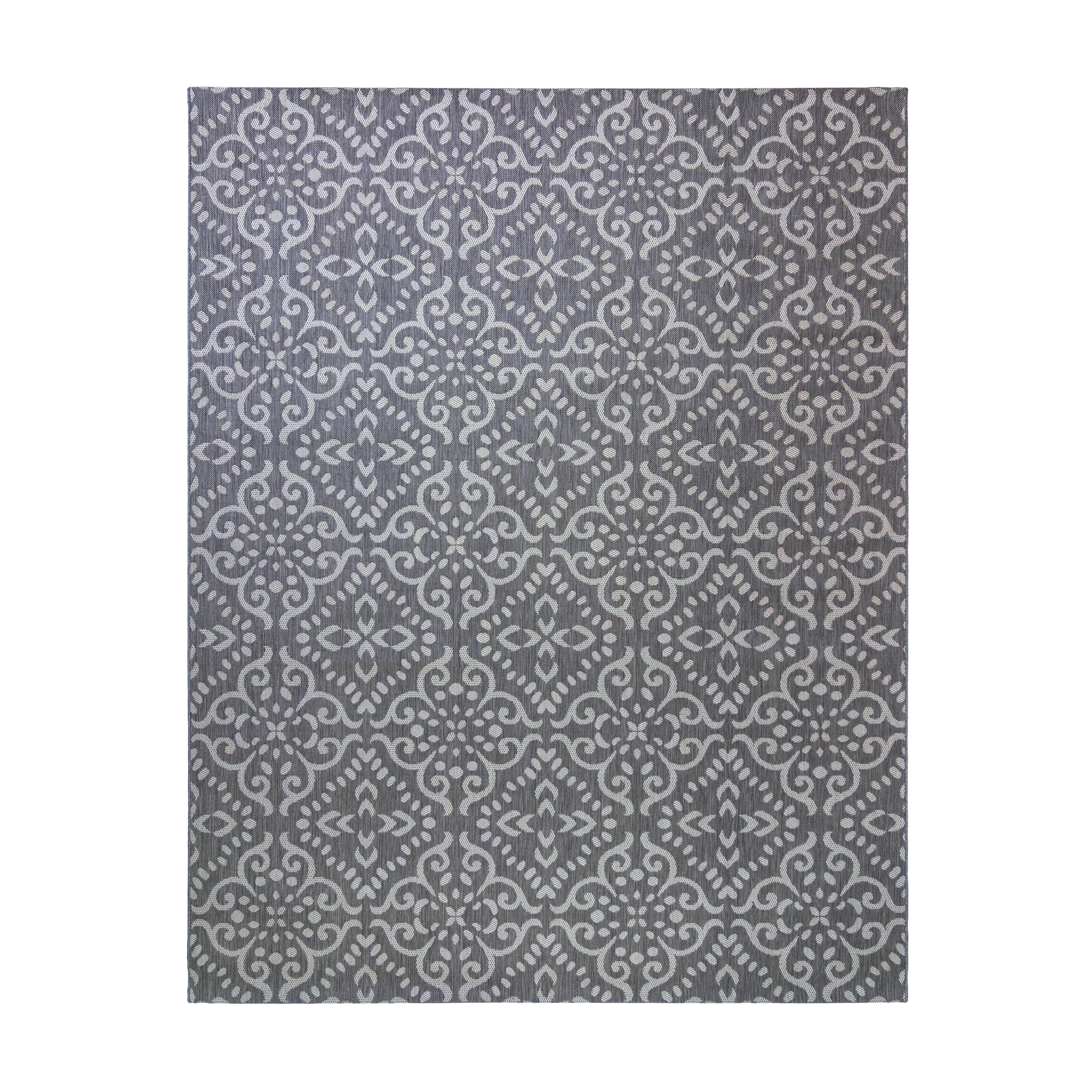 Paseo 6.5' x 9.5' Gray Tile Outdoor Rug