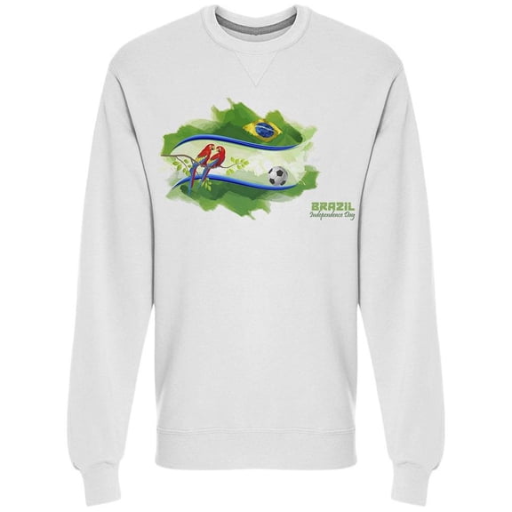 The Brazilian Flag Sweatshirt Men -Image by Shutterstock, Male 3X-Large