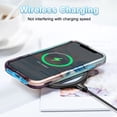 thumbnail image 6 of CASEFIV for iPhone 11 Case,Heavy Duty Shockproof Full Body Protective Marble Pattern Phone Cover for Women Girls,Blue Gray, 6 of 8