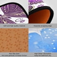thumbnail image 2 of Pretty Purple Butterfly Anti Fatigue Mats for Kitchen Floor, Set of 2 Non Skid Washable Waterproof Anti Kitchen Floor Mats for Kitchen Office Laundry Room Bathroom (19"x27"+19"x47"), 2 of 7