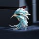 thumbnail image 1 of EVER FAITH Broche de lágrima con cinta de vidrio austriaco ShuxiuWang 1327533073172, 1 of 5