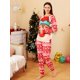 thumbnail image 3 of Conjunto de pijama cómodo de Navidad, conjunto de tops y pantalones de manga larga, conjunto de ropa de salón para mujer, 3 of 4