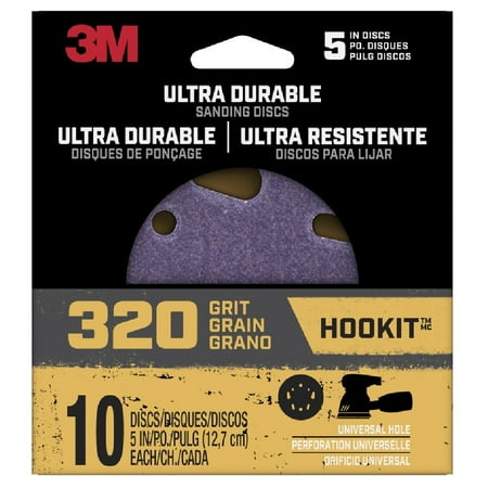 

3M 3M DISC5IN10PK320 Hookit Ultra Durable Sanding Disc Ceramic 5 In