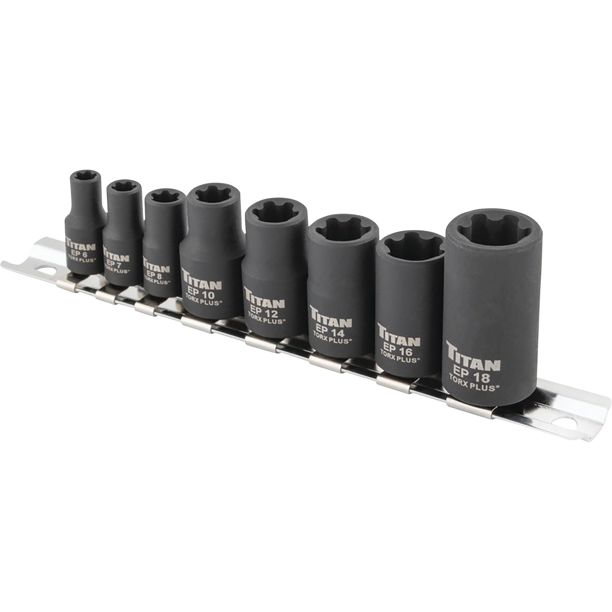 Klutch 8-Pc. External TORX Plus Socket Set