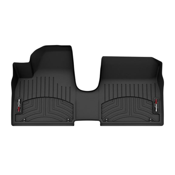 WeatherTech Custom Fit FloorLiners compatible with 2022-2024 Hyundai Ioniq 5 - 1st Row - Over The Hump, Black