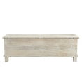 thumbnail image 5 of Solid Wood Ottoman with Lift Top Storage in Weathered Whitewash, 5 of 5
