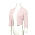 thumbnail image 3 of G-Style USA Women's 3/4 Sleeve Open Front Cropped Cardigan Sweater (S-XL), 3 of 7