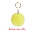 thumbnail image 3 of Cateissary Fuzzy Ball Llavero Flexible Cómodo Encantador Llaveros Adorable Práctico Llaveros Mujeres para niños Adultos Ancianos Estudiantes Amarillo 6cm Type3 NO3 Cateissary HA059936-52, 3 of 6