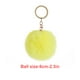 thumbnail image 4 of Bewildely Fuzzy Ball Llavero Flexible Cómodo Encantador Llaveros Adorable Práctico Llaveros Mujeres para niños Adultos Ancianos Estudiantes Amarillo 6cm Type3 NO3 Bewildely HA059936-52, 4 of 6