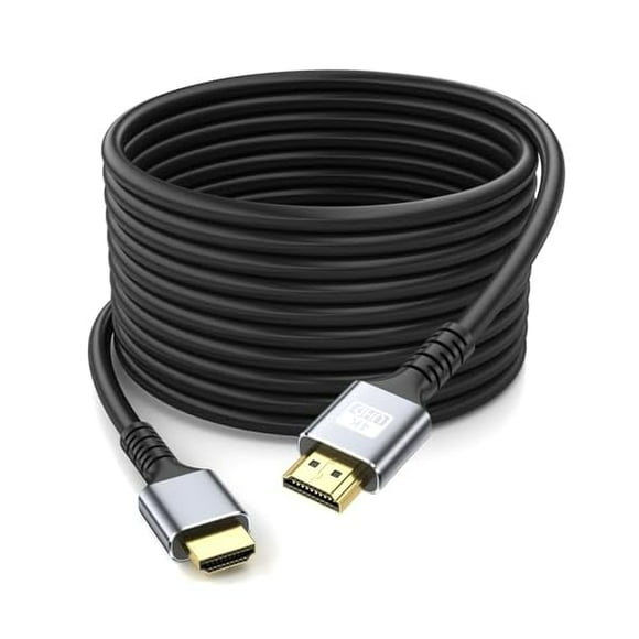 4k Hdmi Cable 40ft Ultra High Speed HDMI 2.0 Cable 4K@60Hz 18gbps Gold Plated Connector 3D ARC Ethernet HDMI Cord for HDTV Monitor Laptop Roku TV Xbox PS4/PS5(Silvery)