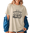 thumbnail image 2 of It’s Too Nonfictiony Outside Book Lover T-Shirt, Funny Reading Graphic Tee, Bookish Shirt for Women, 2 of 5