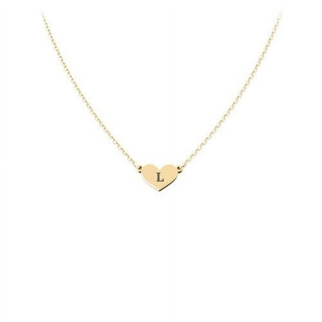 Engravable Heart Charm Necklace