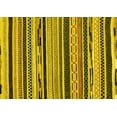 thumbnail image 1 of Ahgly Company Machine Washable Indoor Rectangle Abstract Yellow Modern Area Rugs, 7' x 9', 1 of 4