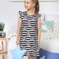 thumbnail image 4 of Fotbe Popcorn Vestido de Dormir para Niñas de 3 a 10 Años, Mangas Cortas, Estilo Princesa, Pijama Camisón con Mangas Voladas-Medium, 4 of 6
