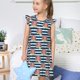 thumbnail image 4 of Fotbe Popcorn Vestido de Dormir para Niñas de 3 a 10 Años, Mangas Cortas, Estilo Princesa, Pijama Camisón con Mangas Voladas-Small, 4 of 6