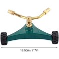 thumbnail image 2 of Jinsinto Automatic Irrigation Garden Sprinkler Irrigation Copper Watering Sprinkler 360° Rotating Arm Rotating Copper Garden Sprinkler Tool Adjustable Irrigation System, 2 of 5