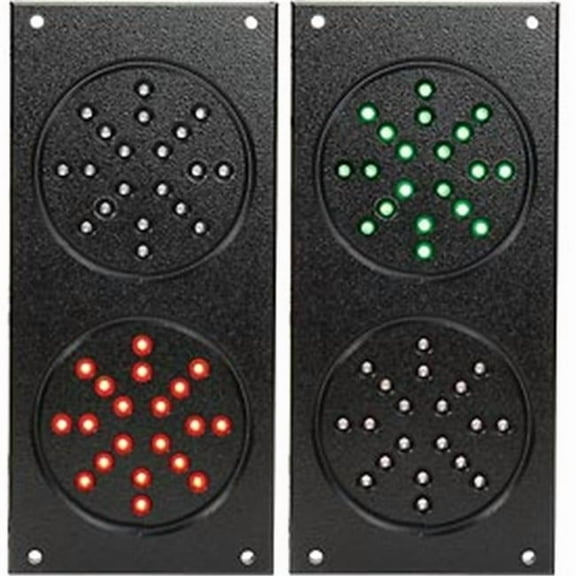 Ideal Warehouse Innovations Traffic Light,Plastic,Black,1/2" W 60-5411-U