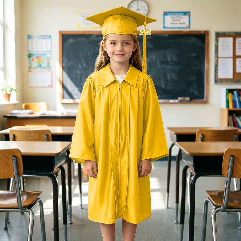 pre k graduation dress Toddler Preschool Cap and Gown for Toddler Shiny Graduation Celebration Outfit Turn Down Collar Black Cap and Gown with Tassel Designed to celebrate your graduate in style Kids Shiny Cap Gown with