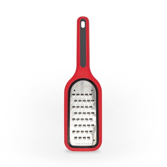 Microplane Extra Coarse Cheese Grater, Select Series Red - Ideal for Hashbrowns & Cabbage