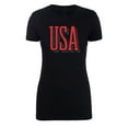 thumbnail image 2 of Women's USA Patriot T-shirts, 4th of July Shirts, Women's Graphic Tees - Black MH200WPATRIOT S24 M, 2 of 3