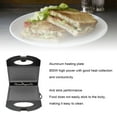 thumbnail image 4 of Maker with Non Stick Deep Grid ,Panini Press Maker Electric Griddle Panini Press Grilled Cheese Maker for Cheese Steak Stainless Steel, 4 of 7