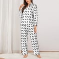 thumbnail image 2 of Balery SeTurtle27 Pattern Pajama Sets for Women Long Sleeve 2 Piece Sleepwear Loungewear Sets Soft PJ's with Pockets Long Sleeve Comfy Pj Sets-Small, 2 of 7