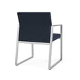 thumbnail image 5 of Fauteuil d'Appoint pour Réception et Salle d'Attente Gansett / Acier Argenté / Bleu / Bleu, 5 of 5