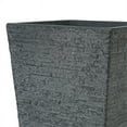 thumbnail image 4 of LuxenHome Gray MgO Textured Tall Angled Square Planter, 4 of 9