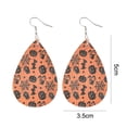 thumbnail image 2 of Colgante de cuero de doble cara de Halloween, pendientes colgantes, 2 of 5