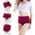 thumbnail image 4 of wirarpa Women's Brief Underwear High Waist Bamboo Modal Panties 4 Pack Sizes 5-10, 4 of 6