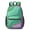 Green and Purple Marble Pattern, variant on Green and Purple Marble Pattern 17" Waterproof Oxford School Backpacks for Teens, S-Shape Padded Straps, for School, Travel, Hiking, Camping