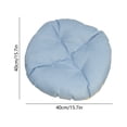 thumbnail image 3 of Cojín de silla de lino 40x40 cm con base antideslizante, almohadilla lavable acolchada para asiento de comedor, cocina, oficina, interior y exterior, gris, amarillo, verde, azul, 3 of 6