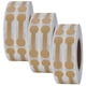 thumbnail image 1 of Etiquetas Adhesivas VentDepot GlamTagBrown 3 Rollos 1500 Etiquetas 4.2x1.1cm Marrón, 1 of 1