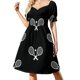 thumbnail image 2 of Raquetas de tenis Vestido de manga corta Conjuntos elegantes para mujer Moda mujer Vestido de verano para mujer Vestido, 2 of 7