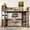 Brown, variant on Jopath Queen Size Loft Bed with Wardrobe and L-shaped Desk, Metal Loft Bed with Storage Cubes and Shelves, Heavy Duty Loft Bed for Kids Teens Adults White