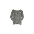 thumbnail image 1 of Aeropostale suÃ©ter de punto para mujer, gris, grande Aeropostale Tejer, 1 of 1