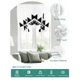 thumbnail image 2 of Black Gray Boho Tie Up Curtains for Windows 63 Inch Length Balloon Curtains Kitchen Adjustable Balloon Window Shade Modern Abstract Geometric Lattice Tie Up Valance Bathroom Curtain Window 46"x63", 2 of 6