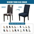 thumbnail image 7 of Chair Covers for Dining Chairs, Dining Room Chair Covers, Stretch Kitchen Chairs Covers, Removable Washable Dining Chair Covers for Home Kitchen Banquet Hotel Ceremony (Khaki, 4 PCS), 7 of 7