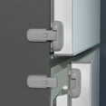 thumbnail image 3 of Child Proof Refrigerator Lock Easy Disable Tool-Free Installation Keep Kids Pets Safe Freezer Door Lock Sealing Strip for Refrigerators Cabinets-Grey, 3 of 8