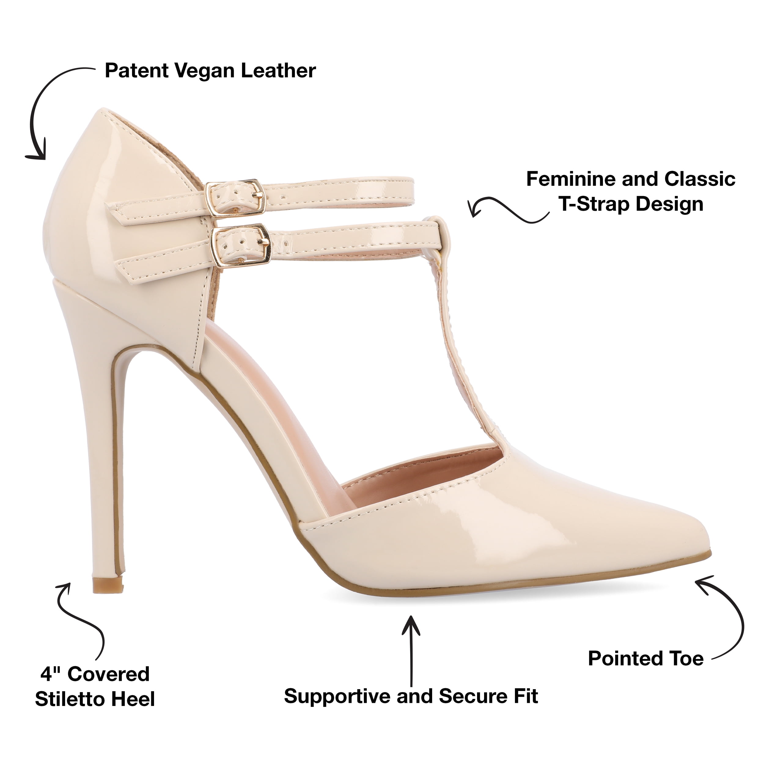 Journee Womens Tru Pointed Toe High Stiletto Pumps, Widths Available