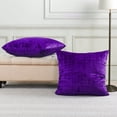 thumbnail image 2 of Home Soft Things Textured Velvet Pillow Covers (Set of 2), - Imperial Purple - 26" x 26", 2 of 6