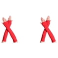thumbnail image 4 of Guantes sin dedos Bearachild para niña Rojo oscuro 2Conjunto, 4 of 6
