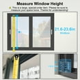 thumbnail image 3 of 21.6-23.6 Inch Vertical Window Exhaust Fan for Sliding Windows – Align Perfectly with Window Top and Bottom Frames Tool-Free With Variable Speed for Bedrooms, Smoky Spaces, Hot Areas (Black), 3 of 7