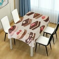thumbnail image 4 of Yayeee Tablecloths 60" x 60" Rectangle Wrinkle Resistant Party Table Cover, Cute Chocolate Cakes, 4 of 8