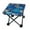 Blue Leaves, variant on koolsoo Camping Stool recliner Foot Rest Mini Folding Stool Footrest Ottoman Ultralight Foldable Foot Stool for Barbecue Hiking Patio Blue Leaves
