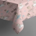 thumbnail image 5 of Ballerina Unicorn Princess Pattern Square Tablecloth,Waterproof Square Table Cover,Wipeable Spillproof Washable Table Cover for Home Kitchen Party Decor 52"x52"(132x132cm), 5 of 6