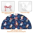 thumbnail image 4 of Sikiie Winter old man Playtime 30-48 inches {designName} Print Christmas Tree Skirt Snowman Xmas Tree Skirt with Edge Christmas Decorations for Holiday Party-48", 4 of 7