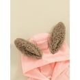 thumbnail image 6 of JYYYBF Infant Baby Easter Hood Jumpsuit Bunny Ear Long Sleeve Front Fuzzy Pocket Romper, 6 of 7