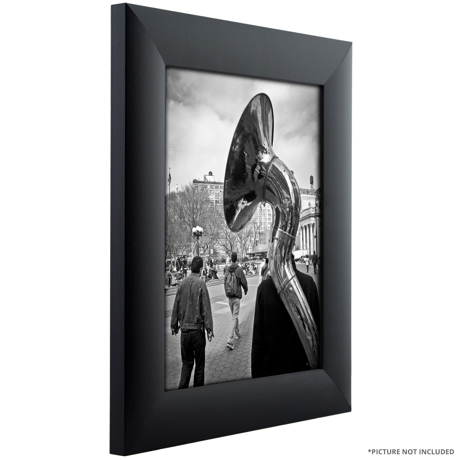 Craig Frames Contemporary Wide, 18x24 inch Picture Frame, Gallery Black